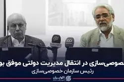 خصوصی‌سازی در انتقال مدیریت دولتی موفق بود