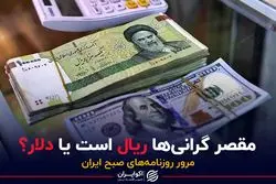 مقصر گرانی ها ریال است یا دلار ؟