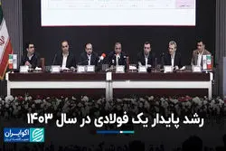 رشد پایدار یک فولادی در سال ۱۴۰۳