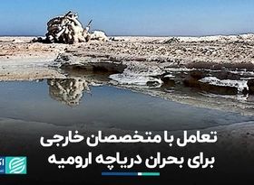 تعامل با متخصصان خارجی برای بحران دریاچه ارومیه