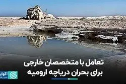 تعامل با متخصصان خارجی برای بحران دریاچه ارومیه