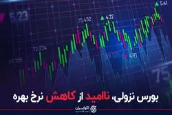 بورس نزولی، ناامید از کاهش نرخ بهره