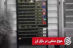 موج منفی در بازار ارز