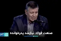 صنعت فولاد نیازمند پدرخوانده