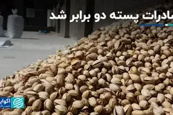 صادرات پسته دو برابر شد