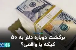 برگشت دوباره دلار به ۵۰ کیکه یا واقعی؟ 