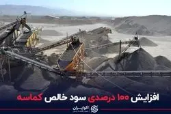 افزایش 100 درصدی سود خالص کماسه