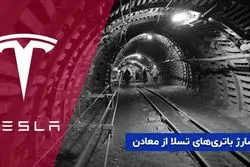 شارژ باتری‌های تسلا از معادن