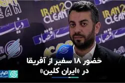 حضور 18 سفیر از آفریقا در «ایران کلین»