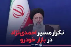 تکرار مسیر احمدی نژاد در بازار خودرو