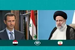 در گفت‌وگوی رئیسی با بشار اسد مطرح شد: همگرایی امت اسلامی برای توقف جنایات صهیونیست‌ها