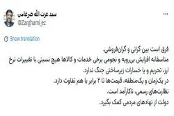 تلنگر ضرغامی به دولت: گرانی با گرانفروشی فرق دارد/ دولت باید بیشتر نظارت کند