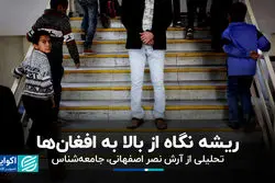 ریشه نگاه از بالا به افغان‌ها