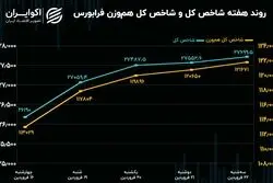 بازدهی فرابورس در سومین هفته فروردین / شاخص هم‌وزن همچنان پیشتاز است!