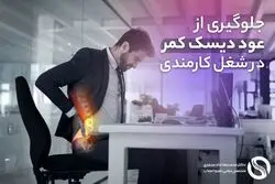 دیسک کمر در کمین کارمندان: 5 عادت روزانه برای پیشگیری و عدم عود دیسک کمر