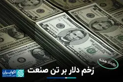 زخم دلار بر تن صنعت