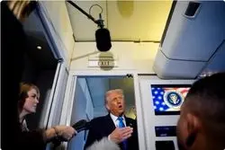 ترامپ در پرواز نمی‌خوابد؛ پس چی میکند؟