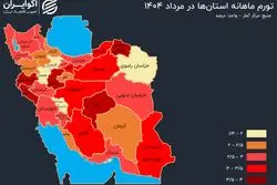 بالاترین تورم در کدام استان به ثبت رسید؟