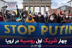 چهار شریک اول روسیه در اروپا