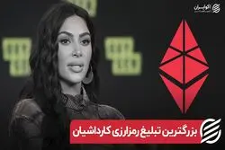 بزرگترین تبلیغ رمزارزی کارداشیان