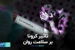 تاثیر کرونا بر سلامت روان   
