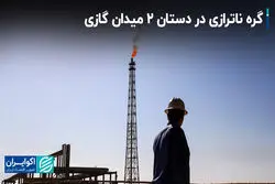  گره ناترازی در دستان 2 میدان گازی  