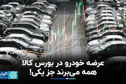 عرضه خودرو در بورس کالا، همه می‌برند جز یکی!