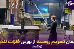 ارمغان تحریم روسیه از بورس فلزات لندن!