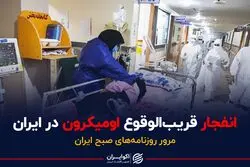 آغاز انفجاری اومیکرون در ایران