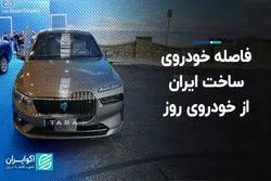 فاصله خودروی ساخت ایران از خودروی روز