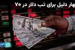  تب در ۷۰: چهار علت نوسان دلار در سقف