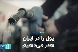 پول را در ایران هدر می‌دهیم