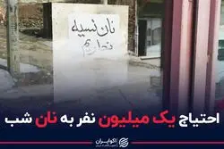 احتیاج یک میلیون نفر به نان شب