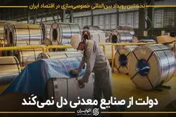 دولت از صنایع معدنی دل نمی‌کند