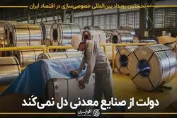 دولت از صنایع معدنی دل نمی‌کند