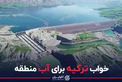 خواب ترکیه برای آب منطقه