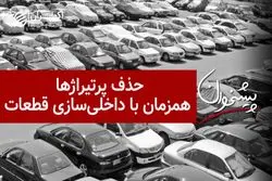 حذف پرتیراژها همزمان با داخلی‌سازی قطعات