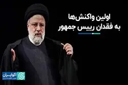 اولین واکنش‌ها به فقدان رییس جمهور