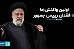 اولین واکنش‌ها به فقدان رییس جمهور