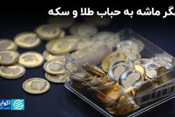 لنگر ماشه به حباب طلا و سکه