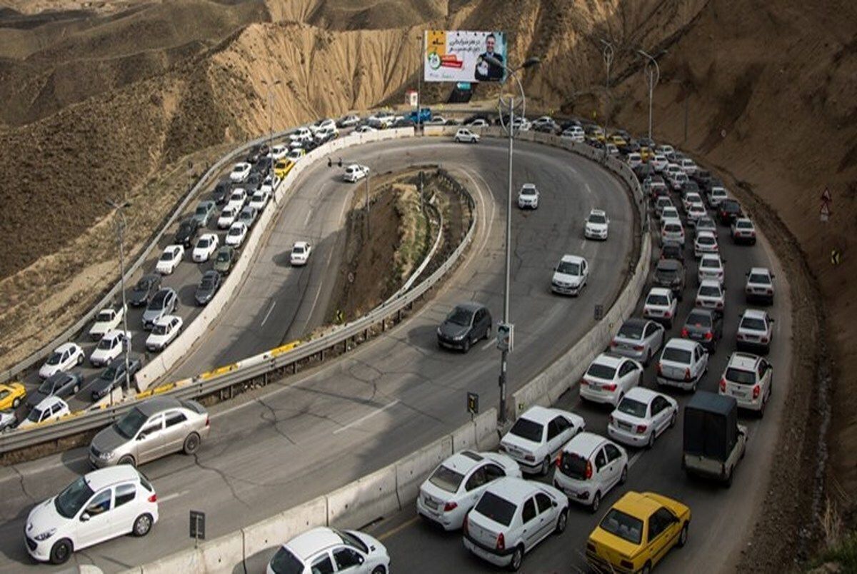 جاده چالوس از ظهر امروز یک‌طرفه می‌شود