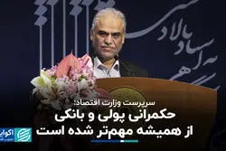 سرپرست وزارت اقتصاد: حکمرانی پولی و بانکی از همیشه مهم‌تر شده است