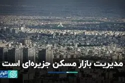 مدیریت بازار مسکن جزیره‌ای است