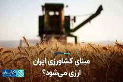  مبنای کشاورزی ایران ارزی می‌شود؟  