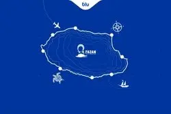 بلو، حامی ماراتن بزرگ کیش شد