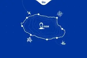 بلو، حامی ماراتن بزرگ کیش شد