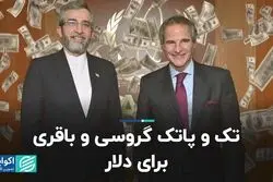 تک و‌ پاتک گروسی و باقری برای دلار