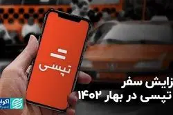 افزایش سفر با تپسی در بهار 1402