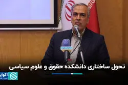 تحول ساختاری دانشکده حقوق و علوم سیاسی