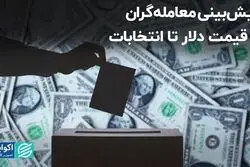 پیش‌بینی معامله‌گران از قیمت دلار تا انتخابات